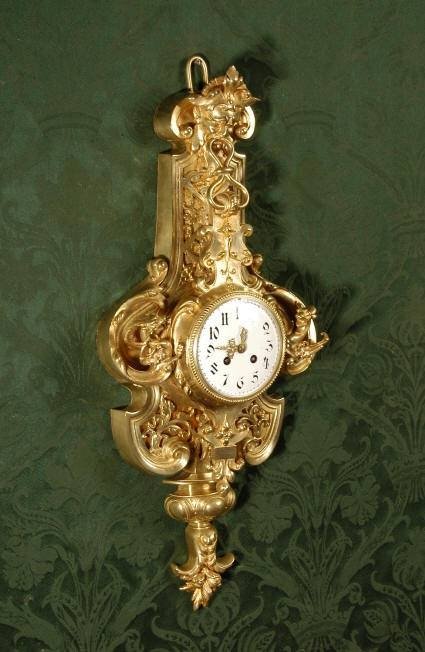fig 1. ***** SOLD ***** Large and Stunning Gothic Cartel Clock by ~ Samuel Marti ~ French - Circa 1900 ~